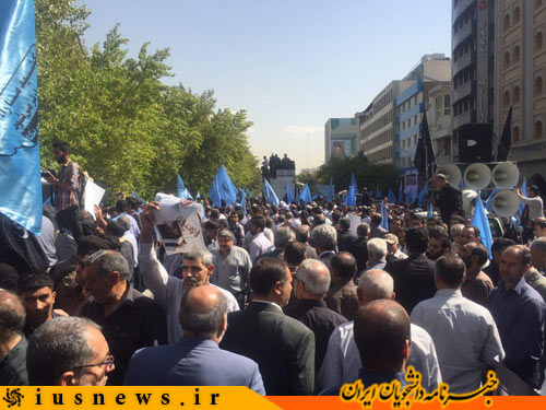 مراسم تشییع پیکرهای پاک قربانیان فاجعه منا در دانشگاه تهران برگزار شد